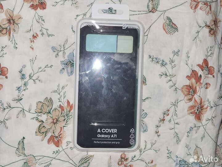 Чехол книжка на samsung a71 (оригинал) магнитный