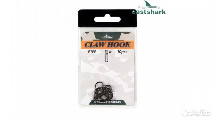 Крючки тефлон EastShark claw hook (уп.10шт.)