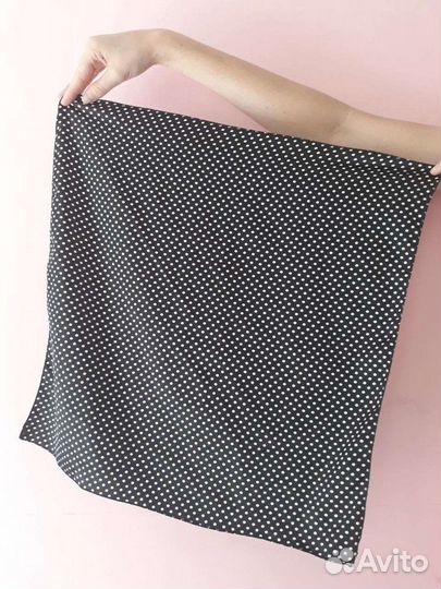 Платок,шарфик в горошек, на шею