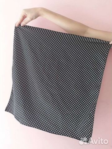 Платок,шарфик в горошек, на шею