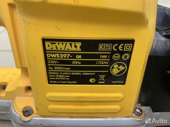 Аллигаторная пила dewalt DWE 397