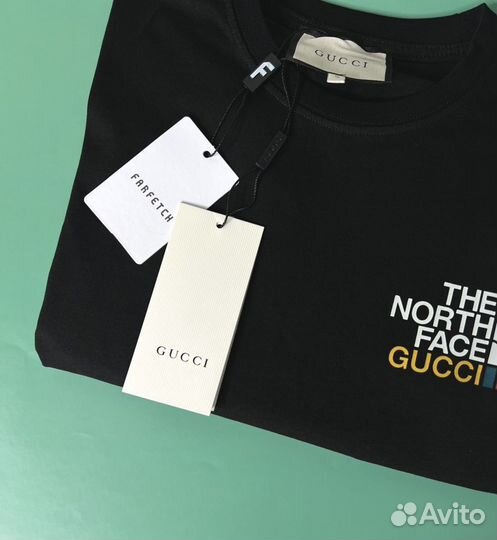 Футболка the north face x gucci