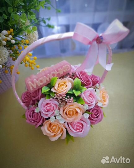 Букеты из мыльных роз