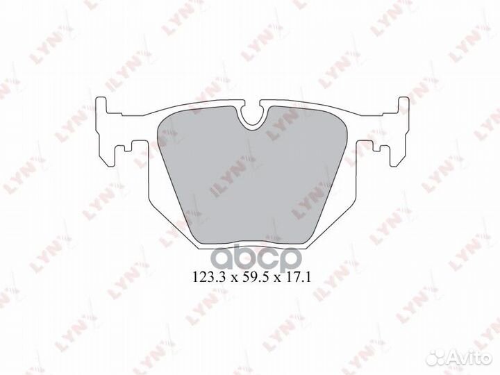 Колодки тормозные дисковые зад BD1403 lynxauto