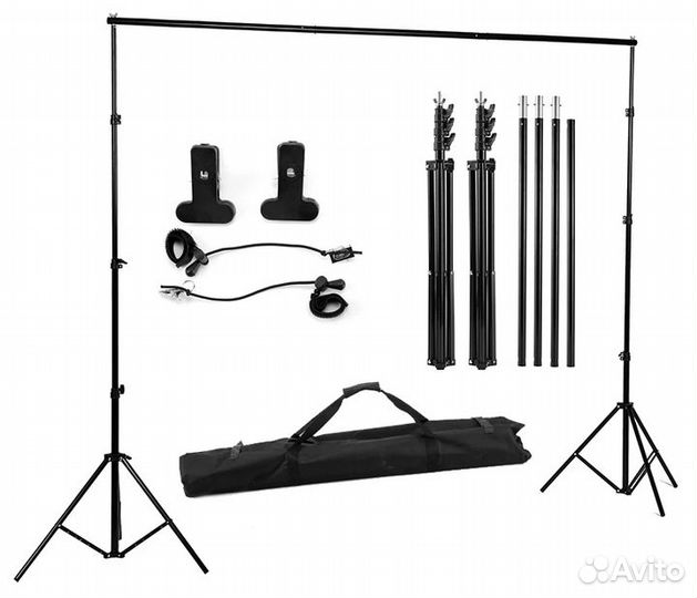 Комплект студийного оборудования (свет и фон)