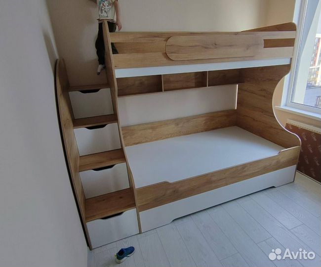 Двухъярусная кровать детская 90х200 Биг