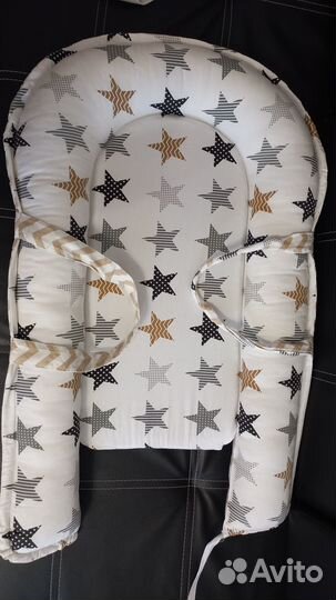 Кокон гнездышко для новорожденных с ручками