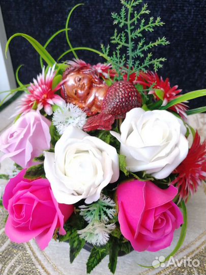 Букет из пенных роз