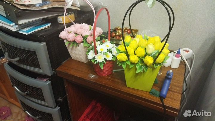 Букет цветов из мыла