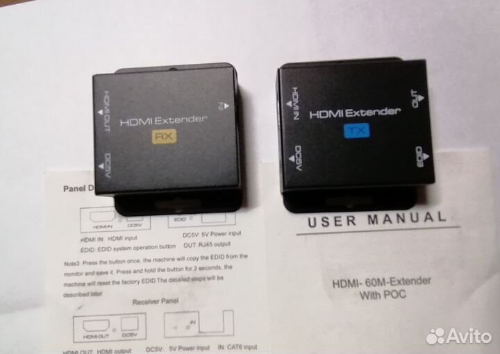 Конвертер-удлинитель hdmi-RJ45 (по витой паре)