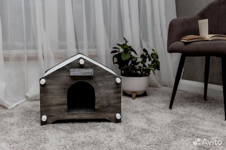 Новый стильный домик домик для кошки