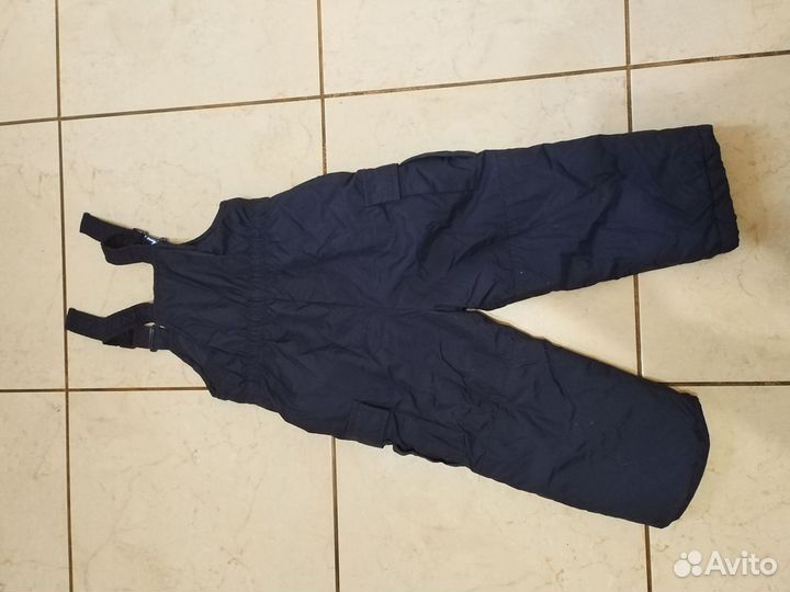 Зимние брюки полукомбинезон для мальчика 98-104