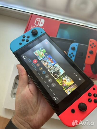 Nintendo Switch v2 512gb Прошитая + Игры