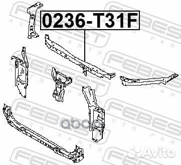 Панель передняя nissan X-trail T31 0236-T31F Fe