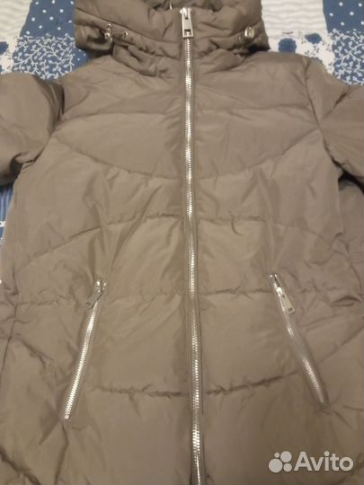 Пуховик женский XS 44 новый Син