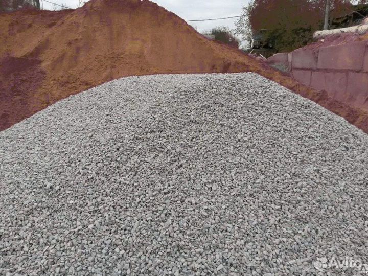 Щебень \ Земля мраморный разной фракции от 3кубов