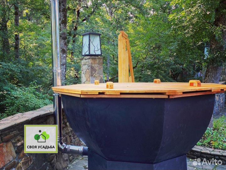 Банный чан на дровах