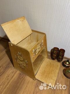 Хлебница, хохлома, СССР, большие пивные кружки, и