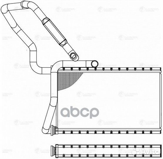 Радиатор отоп. для а/м Honda Accord (08) (LRh