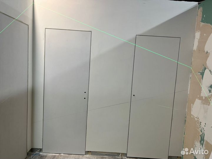 Скрытые двери invisible подпокраску