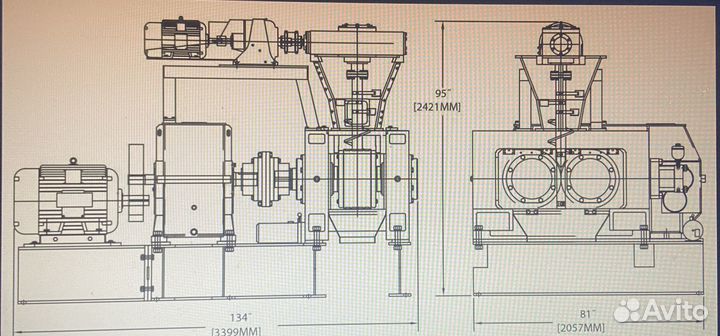 Пресс валковый для брикетов Komarek DH400
