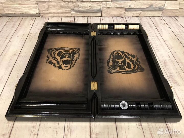 Нарды шахматы шашки 3 в 1 Лихие Охота на кабана (к