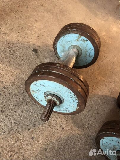 Гантели разборные бу по 12,5 кг может больше