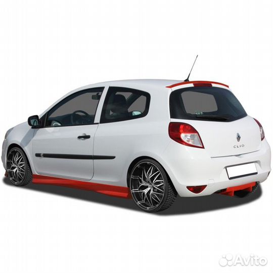 Лип спойлер Renault Clio 3