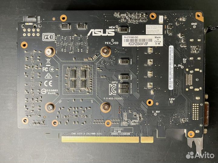 Видеокарта gtx 1660 6gb Asus