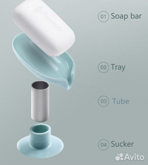 Мыльница в форме листа