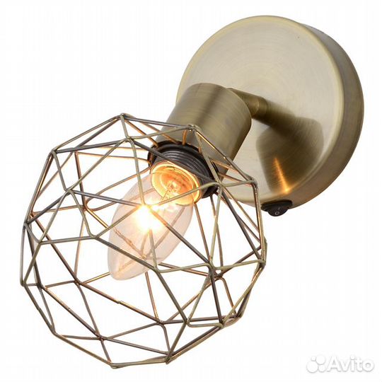Спот escada Flex 1х40Вт E14 металл античная бронза