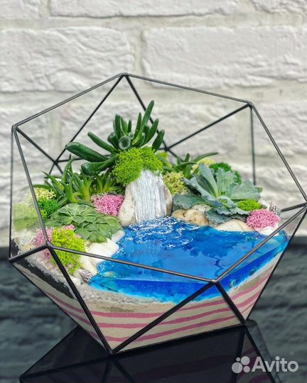 Флорариум на день рождения,День матери, Новый год