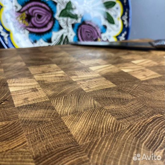 Торцевая доска дуб30х40 с гастроемкостью