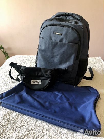 Рюкзак школьный для мальчика + сумка для рисования