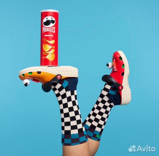 Женские и мужские кроксы Crocs Pringles