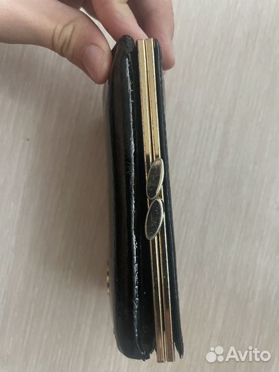 Кошелек chanel черно золотой