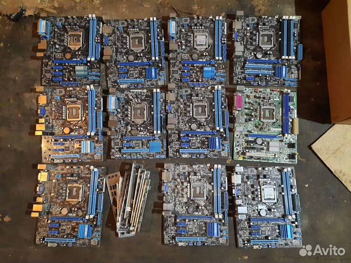 Материнская плата 1155 11 шт