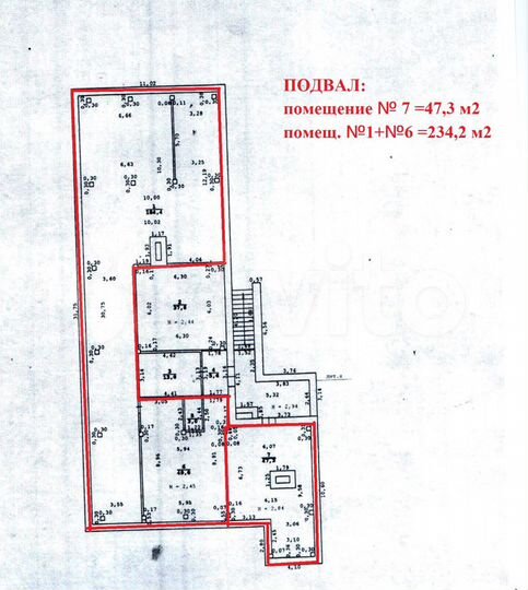 Свободного назначения 1-2 эт., подв, 16,5-46 м²