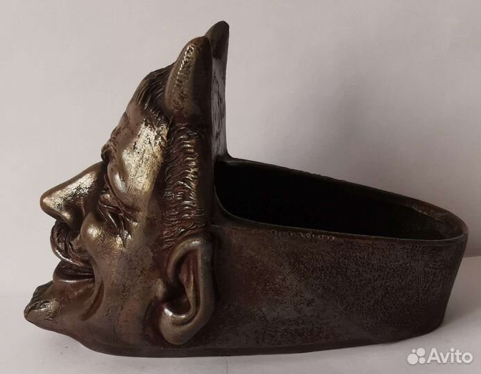 Антикварная пепельница Черт Мефистофель. 30е СССР