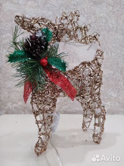 Новогодний олень с подсветкой