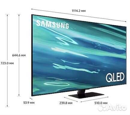 Телевизор qled Samsung QE50Q80aauxru