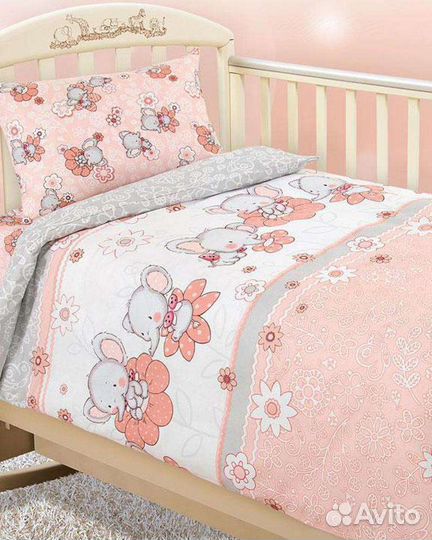 Комплект постельного белья для детской кроватки