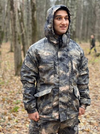 Костюм Горка 6 серый мультикам флис -10