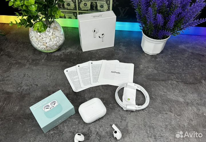 Airpods 3 Lux + чехол