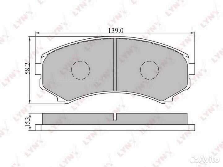 Lynxauto BD-5506 Колодки тормозные дисковые перед