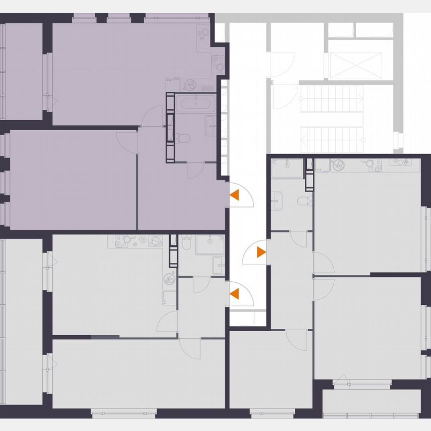 1-к. квартира, 76,7 м², 10/10 эт.