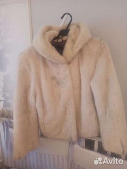 Шуба норковая 46 48 белая