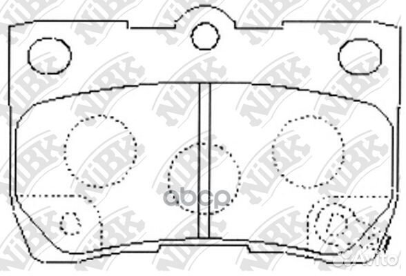 Колодки тормозные lexus GS 05- задн