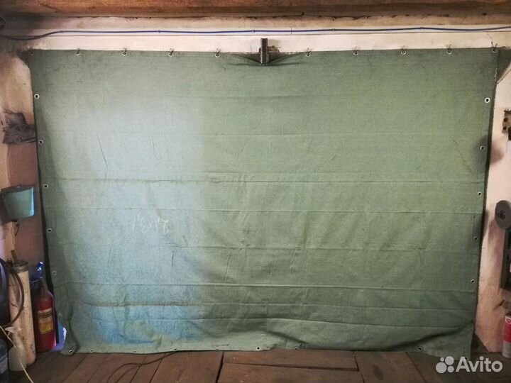 Брезентовая штора 4 х 3.5 400 оп с креплением