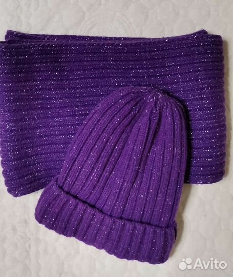 Комплект шапка и снуд для девочки